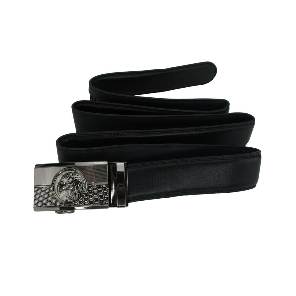 Eagle Belt Buckle with Size 40 Leather Belt Ribbed Belt